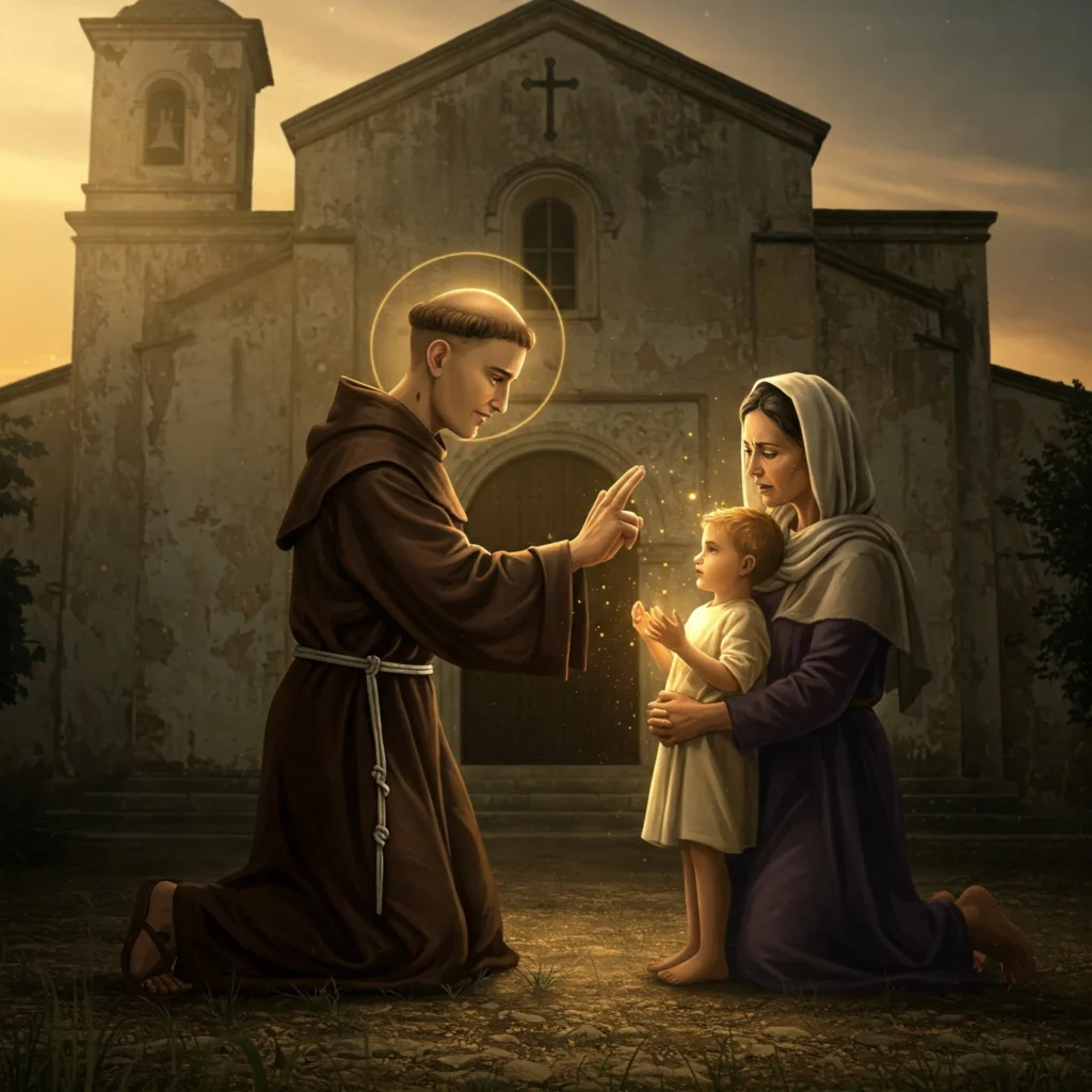 milagre de santo antonio menino paralítico